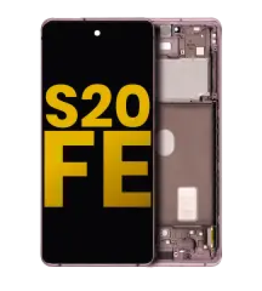 Samsung Galaxy S20 FE 4G / 5G Display + Frame - Cloud Lavender Refurbished
