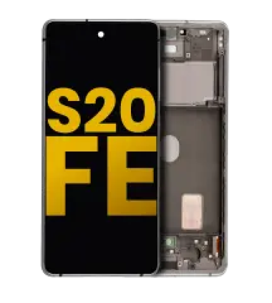 Samsung Galaxy S20 FE 4G / 5G Display + Frame - Cloud White Refurbished