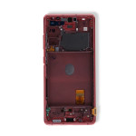 Samsung Galaxy S20 FE 4G / 5G Display + Frame - Cloud Red SVP