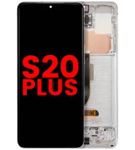 Samsung Galaxy S20 Plus Display + Frame - Cloud White Soft Oled