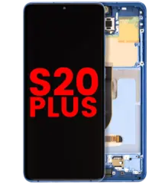 Samsung Galaxy S20 Plus Display + Frame - Aura Blue Soft Oled