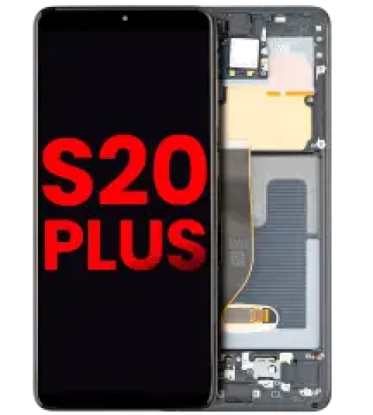 Samsung Galaxy S20 Plus Display + Frame - Cosmic Black Soft Oled