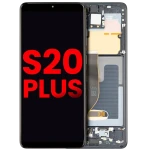 Samsung Galaxy S20 Plus Display + Frame - Cosmic Black Soft Oled