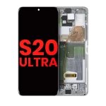 Samsung Galaxy S20 Ultra Display + Frame - Cloud White Soft Oled