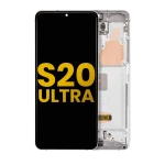 Samsung Galaxy S20 Ultra Display + Frame - Cloud White Refurbished