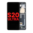 Samsung Galaxy S20 Ultra Display + Frame - Cosmic Black Soft Oled