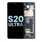Samsung Galaxy S20 Ultra Display + Frame - Cosmic Black SVP