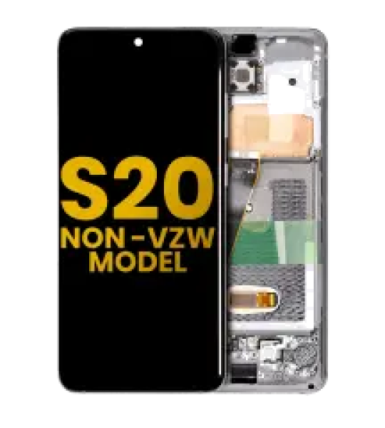 Samsung Galaxy S20 / S20 5G Display + Frame - Cosmic Black Refurbished