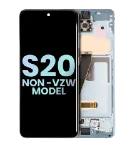 Samsung Galaxy S20 / S20 5G Display + Frame - Cloud Blue SVP