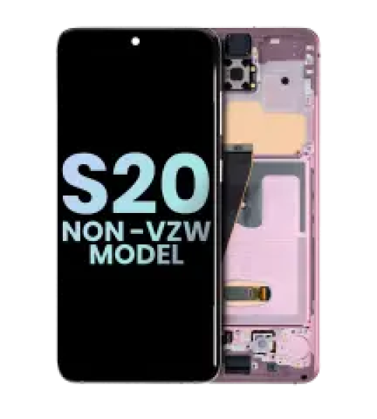Samsung Galaxy S20 / S20 5G Display + Frame - Cloud Pink SVP