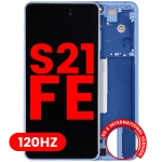 Samsung Galaxy S21 FE Display + Frame - Blue Soft Oled (120Hz)
