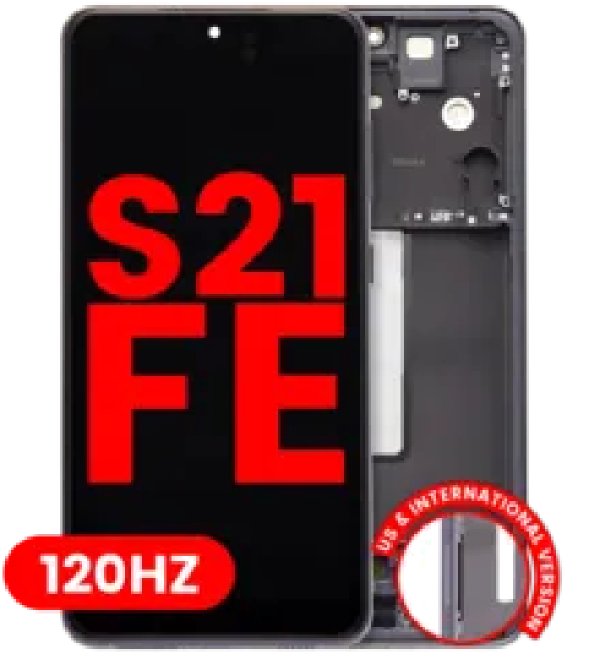 Samsung Galaxy S21 FE Display + Frame - Graphite Soft Oled (120Hz)
