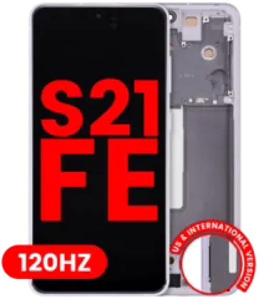 Samsung Galaxy S21 FE Display + Frame - Lavender Soft Oled (120Hz)