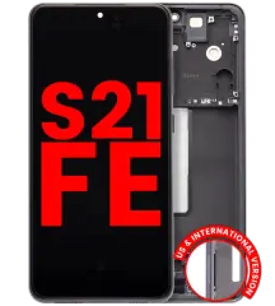 Samsung Galaxy S21 FE Display + Frame - Graphite Soft Oled