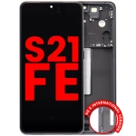 Samsung Galaxy S21 FE Display + Frame - Graphite Soft Oled
