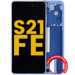 Samsung Galaxy S21 FE Display + Frame - Blue Refurbished