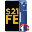 Samsung Galaxy S21 FE Display + Frame - Blue Refurbished