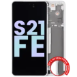 Samsung Galaxy S21 FE Display + Frame - White SVP