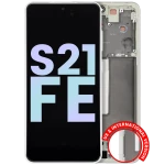 Samsung Galaxy S21 FE Display + Frame - Olive Green SVP