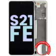 Samsung Galaxy S21 FE Display + Frame - Olive Green SVP