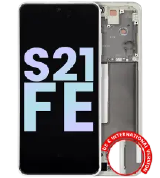 Samsung Galaxy S21 FE Display + Frame - Olive Green SVP