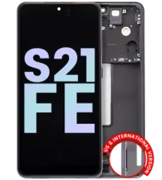 Samsung Galaxy S21 FE Display + Frame - Graphite SVP