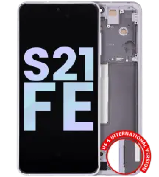 Samsung Galaxy S21 FE Display + Frame - Lavender SVP