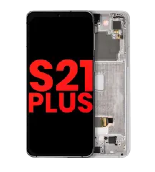 Samsung Galaxy S21 Plus Display + Frame - Phantom Silver Soft Oled
