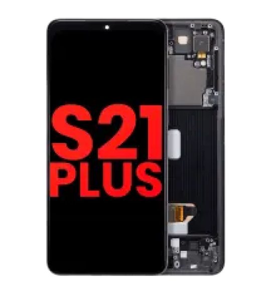 Samsung Galaxy S21 Plus Display + Frame - Phantom Black Soft Oled