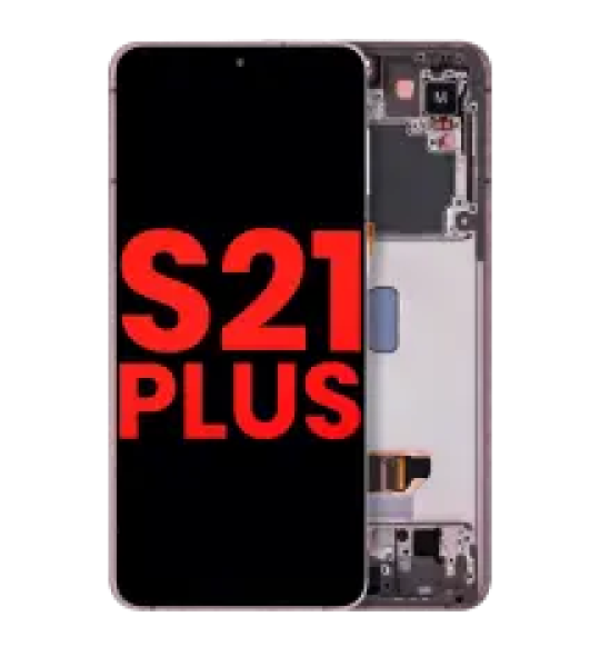 Samsung Galaxy S21 Plus Display + Frame - Phantom Violet / Pink / Gold Soft Oled