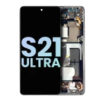 Samsung Galaxy S21 Ultra Display + Frame - Phantom Black SVP
