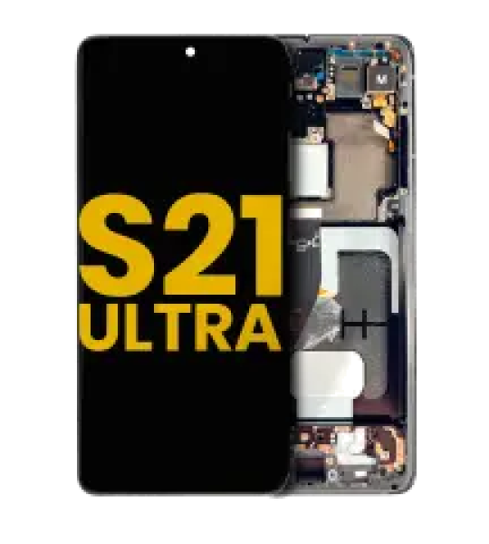 Samsung Galaxy S21 Ultra Display + Frame - Phantom Black Refurbished