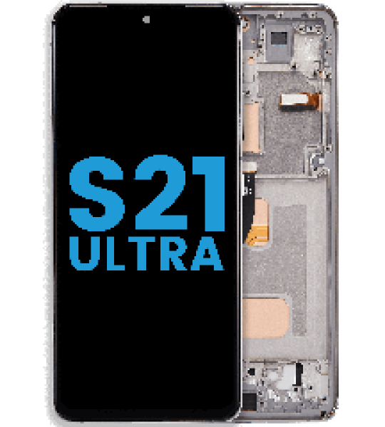 Samsung Galaxy S21 Ultra Display + Frame - Phantom Silver Incell