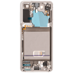 Samsung Galaxy S21 Display + Frame - Phantom White Soft Oled