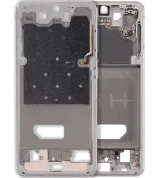 Samsung Galaxy S21 Mid-Frame Housing - Phantom White OEM-Equivalent