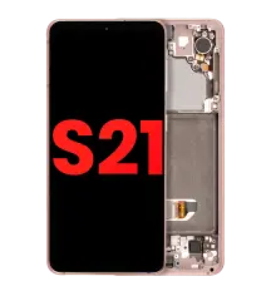 Samsung Galaxy S21 Display + Frame - Phantom Pink Soft Oled