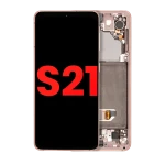 Samsung Galaxy S21 Display + Frame - Phantom Pink Soft Oled