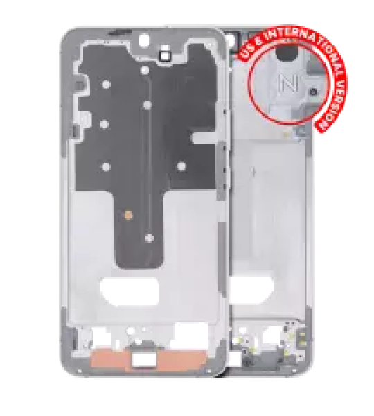 Samsung Galaxy S22 Plus Mid-Frame Housing - White OEM-Equivalent