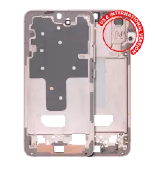 Samsung Galaxy S22 Plus Mid-Frame Housing - Pink / Violet / Gold OEM-Equivalent