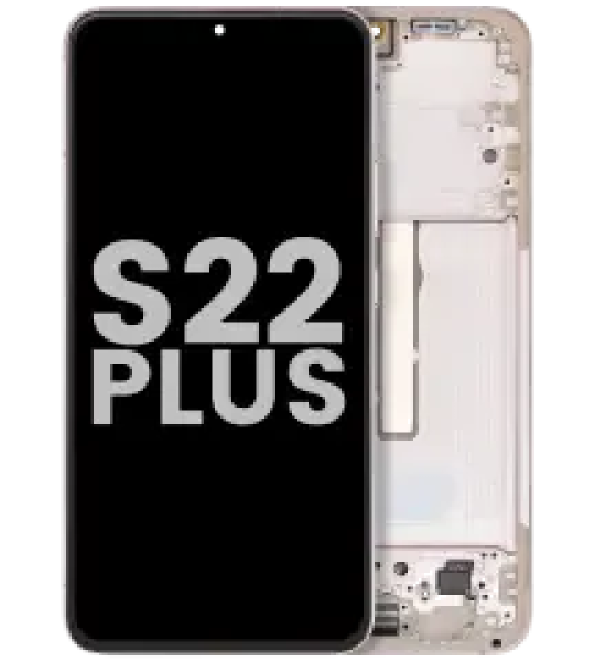 Samsung Galaxy S22 Plus Display + Frame - Pink Gold Pulled B