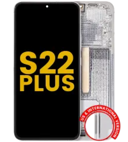 Samsung Galaxy S22 Plus Display + Frame - White Refurbished