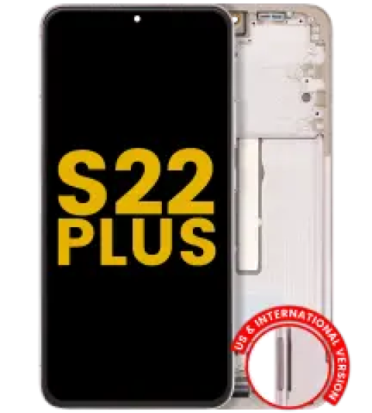 Samsung Galaxy S22 Plus Display + Frame - Pink Gold / Violet Refurbished