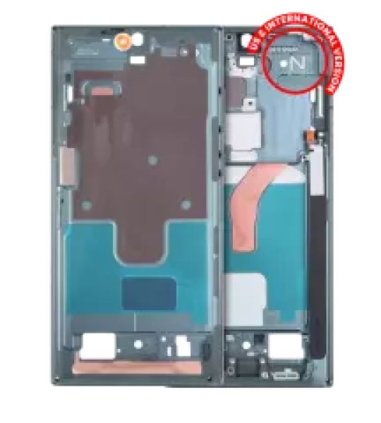 Samsung Galaxy S22 Ultra Mid-Frame Housing - Green OEM-Equivalent