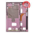 Samsung Galaxy S22 Ultra Mid-Frame Housing - Burgundy OEM-Equivalent