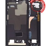 Samsung Galaxy S22 Ultra Mid-Frame Housing - Phantom Black OEM-Equivalent