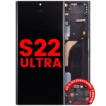 Samsung Galaxy S22 Ultra Display + Frame - Phanthom Black Soft Oled