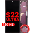 Samsung Galaxy S22 Ultra Display + Frame (120Hz) - Burgundy Soft Oled