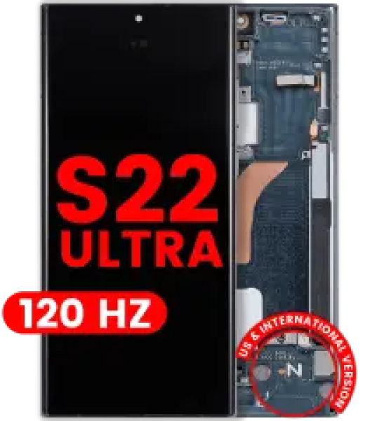 Samsung Galaxy S22 Ultra Display + Frame (120Hz) - Green Soft Oled