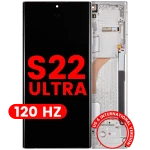 Samsung Galaxy S22 Ultra Display + Frame (120Hz) - Phantom White Soft Oled
