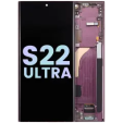 Samsung Galaxy S22 Ultra Display + Frame - Burgundy SVP